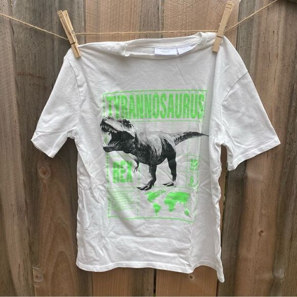 Mango glow in the dark dinosaur T-shirt size 8 - Picture 2 of 4